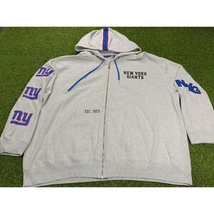 New York Giants Hoodie‎ Jacket Mens XL Gray NFL Full Zip